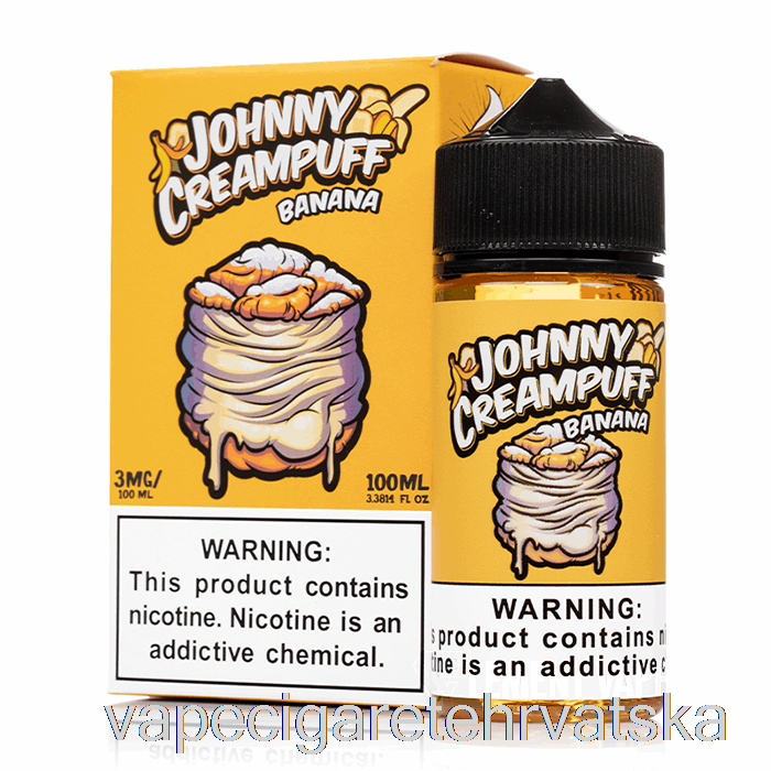 Vape Cigarete Banana - Johnny Krem ​​puff - 100ml 0mg